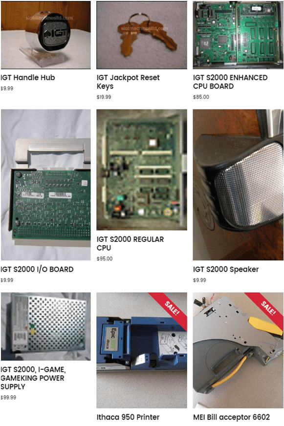 IGT S2000 slot machine parts