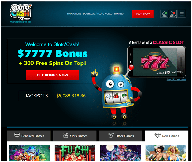 Sloto Cash Casino For US players