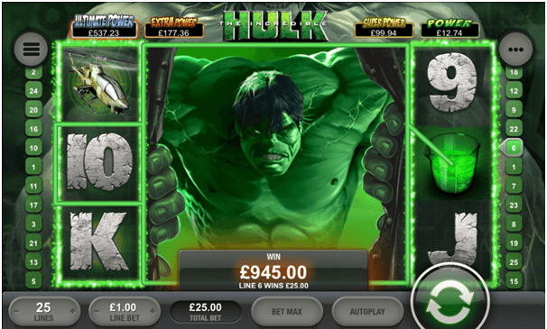 The Incredible Hulk slots