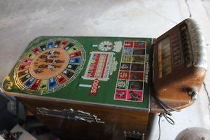 Scarce Buckley 1930s Horse Racing Slot Machine Vintage Antique