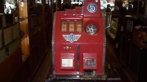 VINTAGE PACE ROCKET 5 CENT SLOT MACHINE