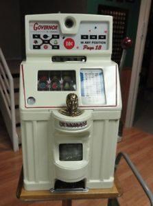 VINTAGE JENNINGS 10 CENT TIC TAC TOE SLOT MACHINE 
