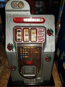 Mills 50 cent BLACK CHERRY antique slot machine fifty cent