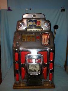Antique 10 Cent Jennings Club Chief Slot Machine, 1945, Working 100%