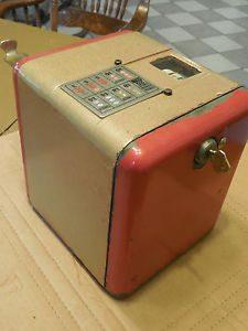 MILLS 1940's VEST POCKET SLOT MACHINE VINTAGE COIN OP TRADE STIMULATOR 5 CENT