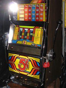 ANTIQUE VINTAGE BALLY'S SLOT MACHINE'  ( CLEAN AND IN BEAUTIFUL SHAPE! )