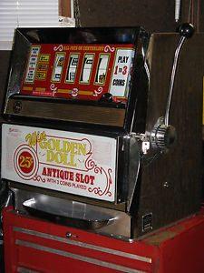 ANTIQUE VINTAGE BALLY'S SLOT MACHINE' 989 LOW BOY  ( CLEAN AND IN GREAT SHAPE! )