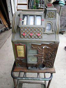 Vintage Mills 10 cent Gooseneck Lion Head Slot Machine 1930's? Wolf