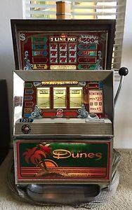 Dunes Hotel & Casino Las Vegas Bally Antique Quarter 25 Cent Slot Machine 1981