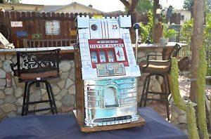 Mills Antique Slot Machine silver palace 25c